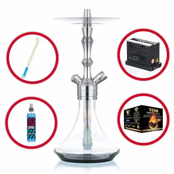 Shisha Komplettset Mit Aladin Shisha MVP 360 - Black Fade 6 Shisha Komplettset Mit Aladin Shisha MVP 360 - Black Fade – Bild 4