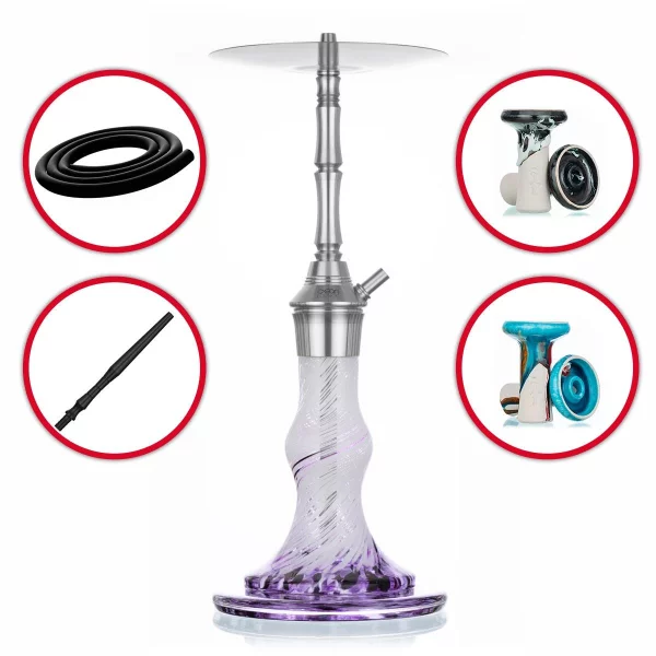 Aeon Shisha - Edition 4 Lounge - Amethyst Set 3 Aeon Shisha - Edition 4 Lounge - Amethyst Set