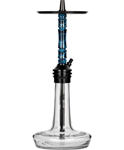 Moze Shisha Varity Lounge Black - Clear - Wavy Blue 3 Moze Shisha Varity Lounge Black - Clear - Wavy Blue