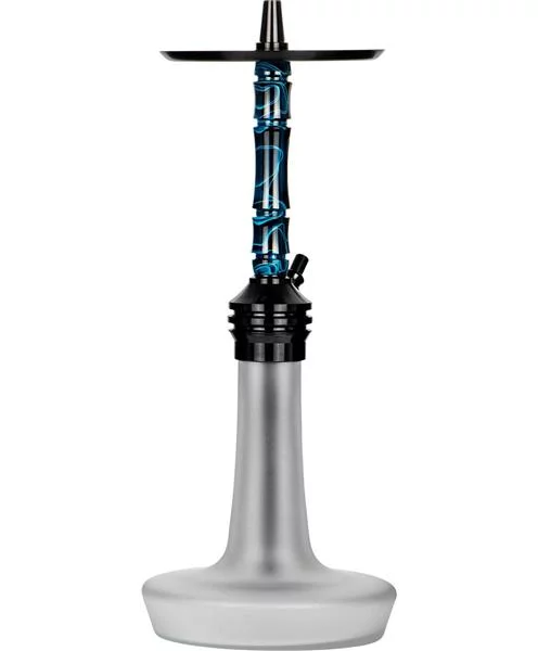 Moze Shisha Varity Lounge Black - Frosted - Wavy Blue 3 Moze Shisha Varity Lounge Black - Frosted - Wavy Blue