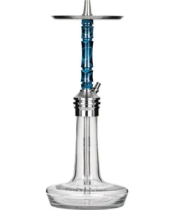 Moze Shisha Varity Lounge Silver - Clear - Wavy Blue