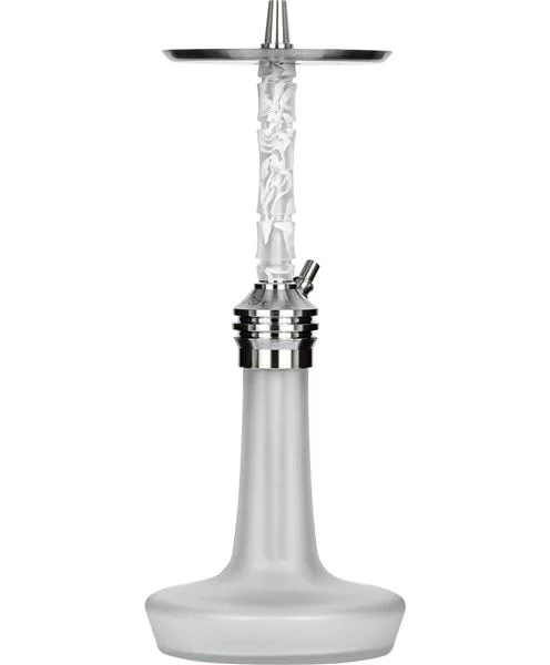Moze Shisha Varity Lounge Silver - Frosted - Wavy Frosted 3 Moze Shisha Varity Lounge Silver - Frosted - Wavy Frosted