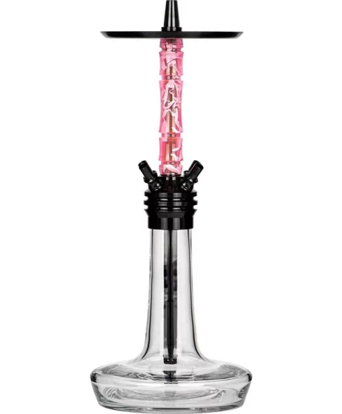Moze Shisha Varity Squad Black - Clear - Wavy Pink 3 Moze Shisha Varity Squad Black - Clear - Wavy Pink