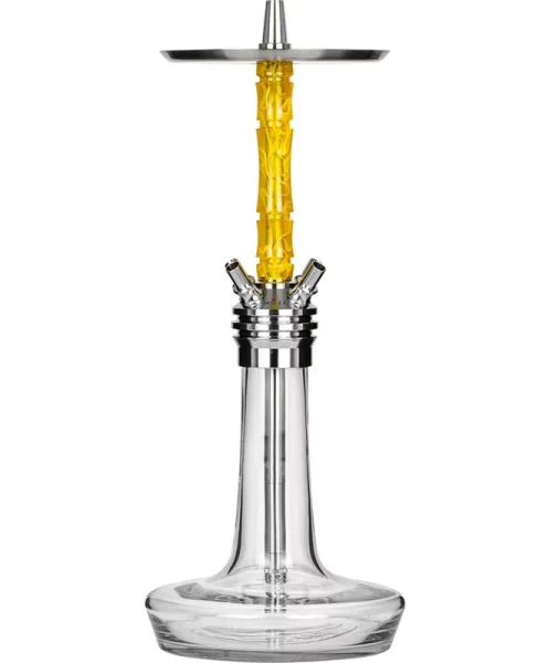 Moze Shisha Varity Squad Steel - Clear - Wavy Yellow 3 Moze Shisha Varity Squad Steel - Clear - Wavy Yellow