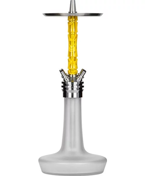 Moze Shisha Varity Squad Steel - Frosted - Wavy Yellow 3 Moze Shisha Varity Squad Steel - Frosted - Wavy Yellow