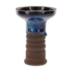 Hookain - Lit Lip Stone Ware Phunnel - Black Wave