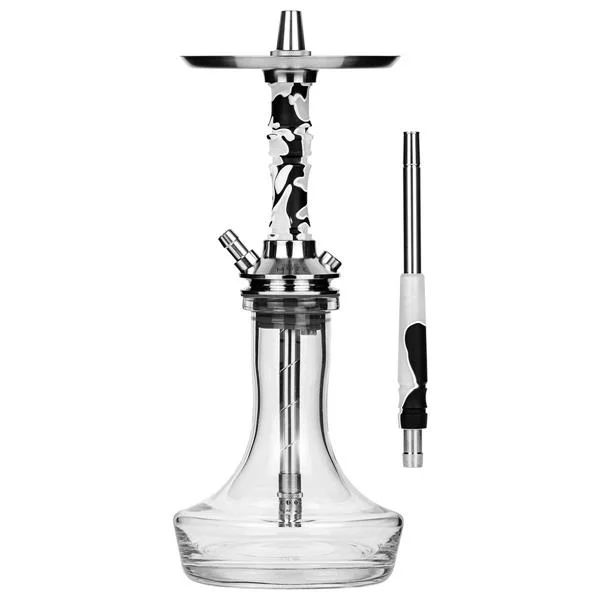 Moze Breeze Pro Shisha - Candy Line Grey/White 3 Moze Breeze Pro Shisha - Candy Line Grey/White