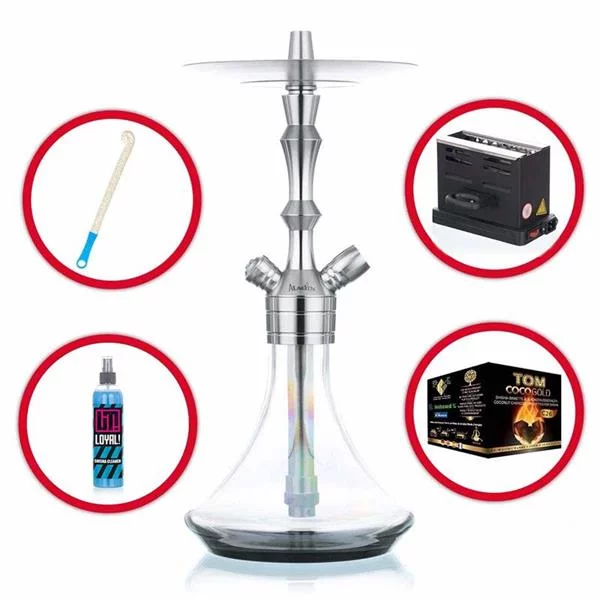 Shisha Komplettset Mit Aladin Shisha MVP 360 - Black Fade 3 Shisha Komplettset Mit Aladin Shisha MVP 360 - Black Fade