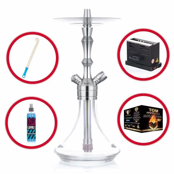 Shisha Komplettset Mit Aladin Shisha MVP 360 - Clear 5 Shisha Komplettset Mit Aladin Shisha MVP 360 - Clear – Bild 3