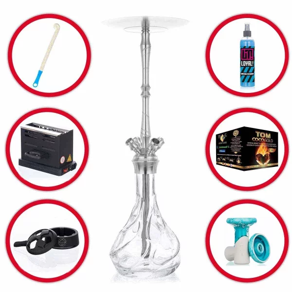 Shisha Komplettset Pro Mit Aladin MVP 670 - Wave 11 Shisha Komplettset Pro Mit Aladin MVP 670 - Wave – Bild 9